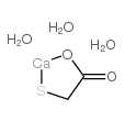 Calcium Thioglycolate Trihydrate structure