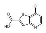 7-氯-噻吩并[3,2-b]吡啶-2-羧酸结构式
