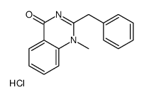 2-benzyl-1-methylquinazolin-4-one,hydrochloride结构式