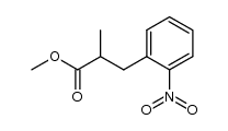 methyl 2-(2-nitrobenzyl)propanoate结构式