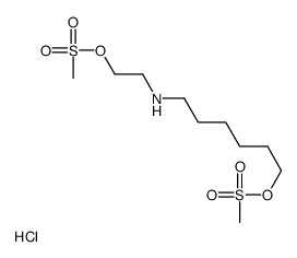 2-methylsulfonyloxyethyl(6-methylsulfonyloxyhexyl)azanium,chloride结构式