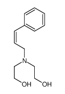 2-[2-hydroxyethyl(3-phenylprop-2-enyl)amino]ethanol结构式