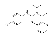 2-(4-chlorophenyl)-1,1-di(propan-2-yl)-3-pyridin-3-ylguanidine结构式