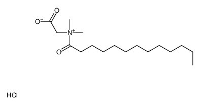 carboxymethyl-dimethyl-tridecanoylazanium,chloride Structure