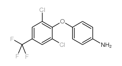4-[2,6-二氯-4-(三氟甲基)苯氧基]苯胺结构式