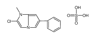 2-chloro-1-methyl-6-phenylpyrrolo[1,2-a]imidazole,sulfuric acid Structure