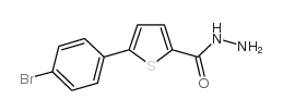 5-(4-溴苯基)噻吩-2-碳酰肼结构式