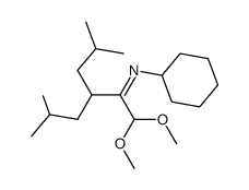 cyclohexyl-(1-dimethoxymethyl-2-isobutyl-4-methyl-pentylidene)-amine Structure