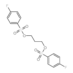 1-fluoro-4-[3-(4-fluorophenyl)sulfonyloxypropoxysulfonyl]benzene Structure