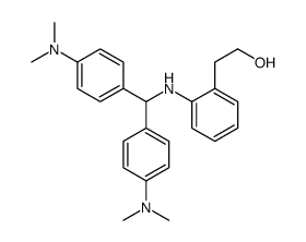 2-[2-[bis[4-(dimethylamino)phenyl]methylamino]phenyl]ethanol结构式