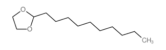1,3-Dioxolane, 2-decyl- Structure