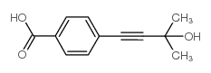 4-(3-羟基-3-甲基-1-丁炔)苯甲酸结构式