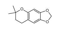 7,8-dihydro-6,6-dimethyl-2H-1,3-dioxolo[4,5-γ][1]benzopyran Structure