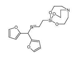 1-[2-[Di(2-furanyl)methylsilyl]ethyl]-2,8,9-trioxa-5-aza-1-silabicyclo[3.3.3]undecane结构式