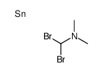 1,1-dibromo-N,N-dimethylmethanamine,tin Structure