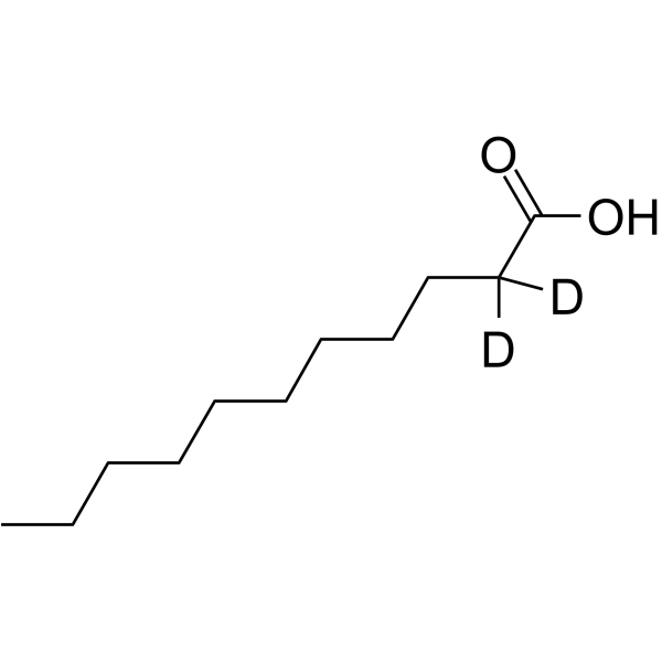 Undecanoic acid-d2 Structure