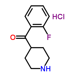 4-(2-FLUOROBENZOYL)PIPERIDINE HYDROCHLORIDE structure