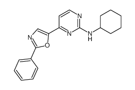 N-cyclohexyl-4-(2-phenyl-1,3-oxazol-5-yl)pyrimidin-2-amine Structure