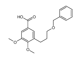 3,4-dimethoxy-5-(3-phenylmethoxypropyl)benzoic acid结构式