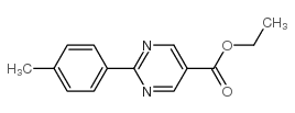 2-(4-甲基苯基)嘧啶-5-羧酸乙酯结构式