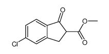 5-氯-1-氧代-2,3-二氢-1H-茚-2-羧酸甲酯结构式