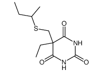 5-(sec-Butylthiomethyl)-5-ethyl-2-sodiooxy-4,6(1H,5H)-pyrimidinedione结构式