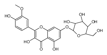 Isorhamnetin 7-O-glucoside Structure