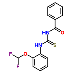N-{[2-(Difluoromethoxy)phenyl]carbamothioyl}benzamide Structure