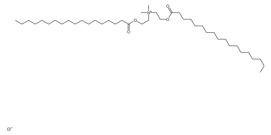 N,N-二甲基-2-[(1-氧代十八烷基)氧]-N-[2-[(1-氧代十八烷基)]乙基]乙铵氯化物结构式