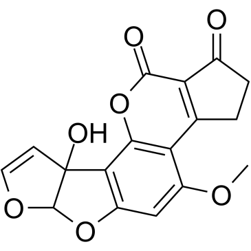 黄曲霉毒素 M1结构式