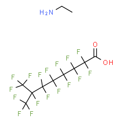 tetradecafluoro-7-(trifluoromethyl)octanoic acid, compound with ethylamine (1:1) Structure