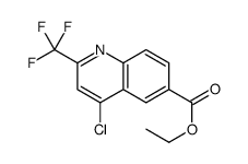 4-氯-2-(三氟甲基)喹啉-6-羧酸乙酯结构式