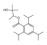 3-Hydroxy-3-methyl-but-2-yl-(2,4,6-triisopropylbenzoat)结构式