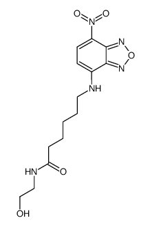 ((6-(7-nitrobenz-2-oxa-1,3-diazol-4-yl)amino)hexanoyl)aminoethanol Structure