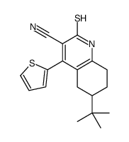 6-tert-butyl-2-sulfanylidene-4-thiophen-2-yl-5,6,7,8-tetrahydro-1H-quinoline-3-carbonitrile Structure