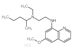N-ethyl-N-(6-methoxyquinolin-8-yl)-N-pentan-2-yl-ethane-1,2-diamine结构式