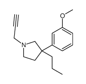 3-(m-Methoxyphenyl)-3-propyl-1-(2-propynyl)pyrrolidine结构式