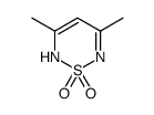 3,5-二甲基-2H-1,2,6-噻二嗪 1,1-二氧化物结构式
