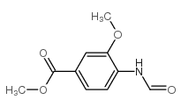 甲基 4-甲酰基氨基-3-甲氧基苯甲酸结构式