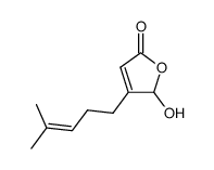 5-hydroxy-4-(4-methylpent-3-en-1-yl)furan-2(5H)-one Structure