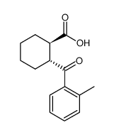 trans-2-(2-methylbenzoyl)cyclohexane-1-carboxylic acid structure