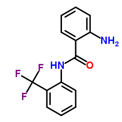 2-Amino-N-[2-(trifluoromethyl)phenyl]benzamide Structure