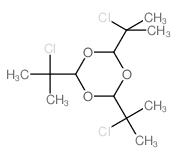2,4,6-tris(2-chloropropan-2-yl)-1,3,5-trioxane结构式