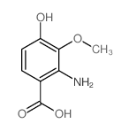 2-amino-4-hydroxy-3-methoxy-benzoic acid Structure