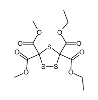 3,3-diethyl 5,5-dimethyl 1,2,4-trithiolane-3,3,5,5-tetracarboxylate Structure