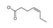 (Z)-hept-4-enoyl chloride结构式