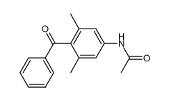 4-acetamido-1-benzoyl-2,6-dimethylbenzene Structure