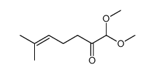 1,1-dimethoxy-6-methylhept-5-en-2-one结构式