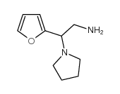 2-呋喃-2-基-2-吡咯烷-1-乙胺结构式