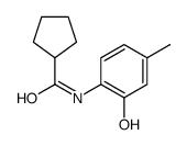 Cyclopentanecarboxamide, N-(2-hydroxy-4-methylphenyl)- (9CI) Structure